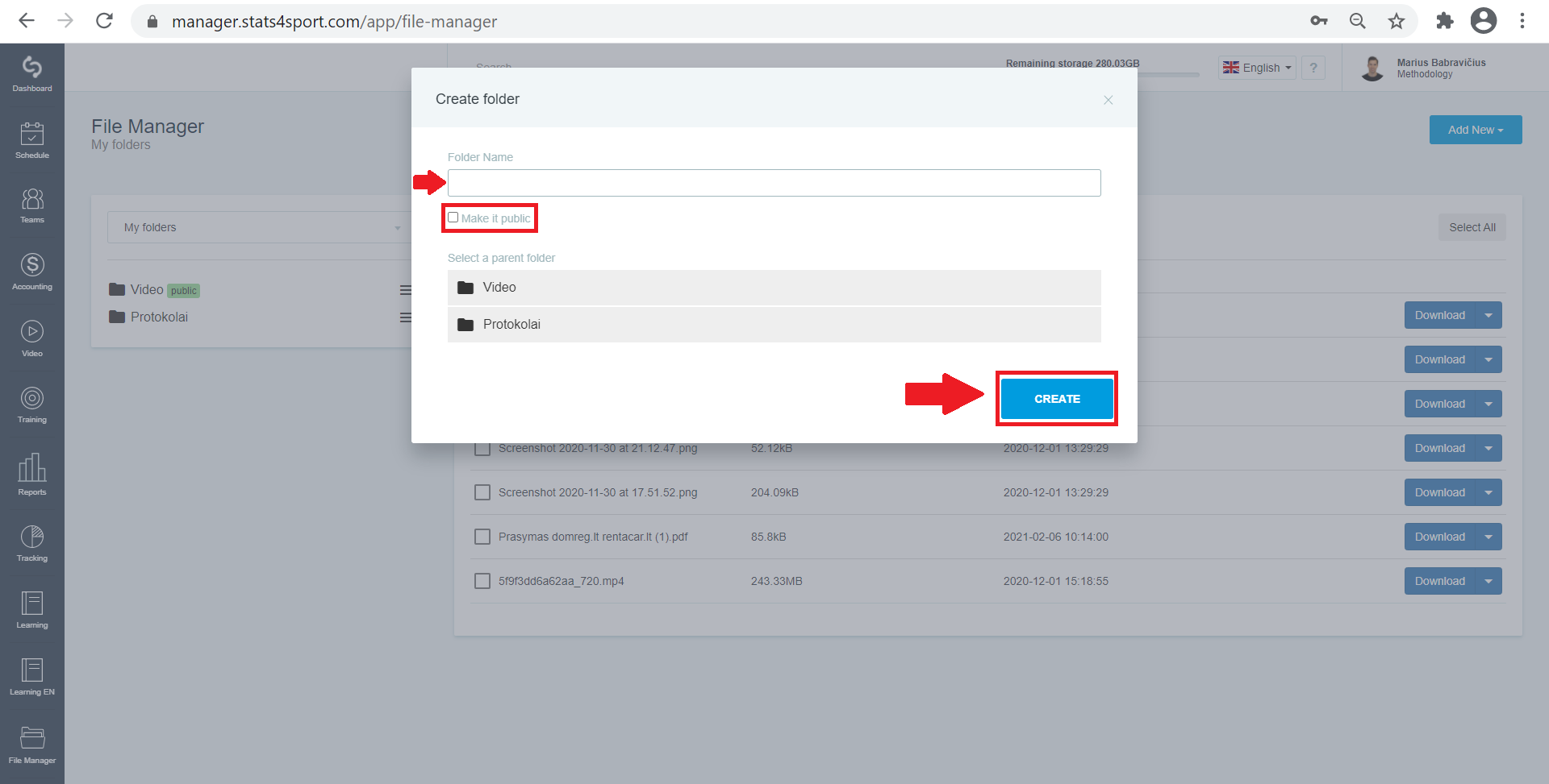 How to add new folder? — illustration