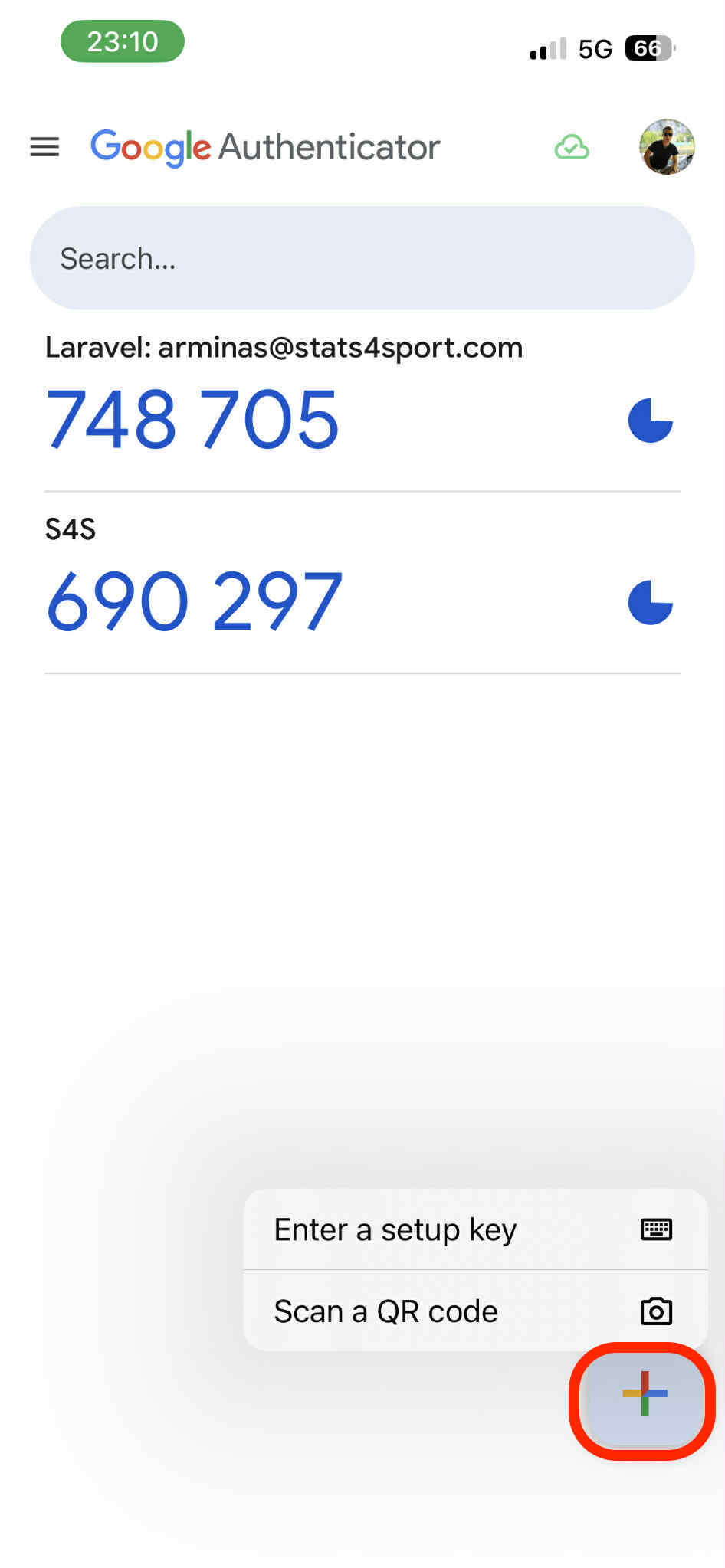 Two-Factor Authentication on manager (Website) — illustration